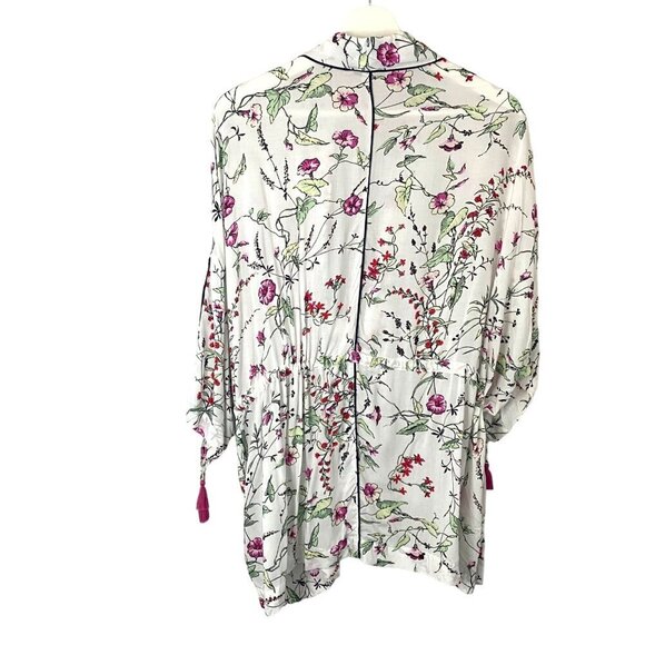 GapBody  Kimono Robe With Pockets & Tassels‎ XS/S Cottagecore Floral - Picture 2 of 10